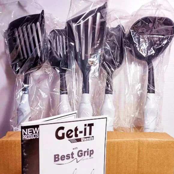 Chef Randall GET-IT Best Grip (5) Pc. Utensil Set (Rare) - Picture 2 of 3